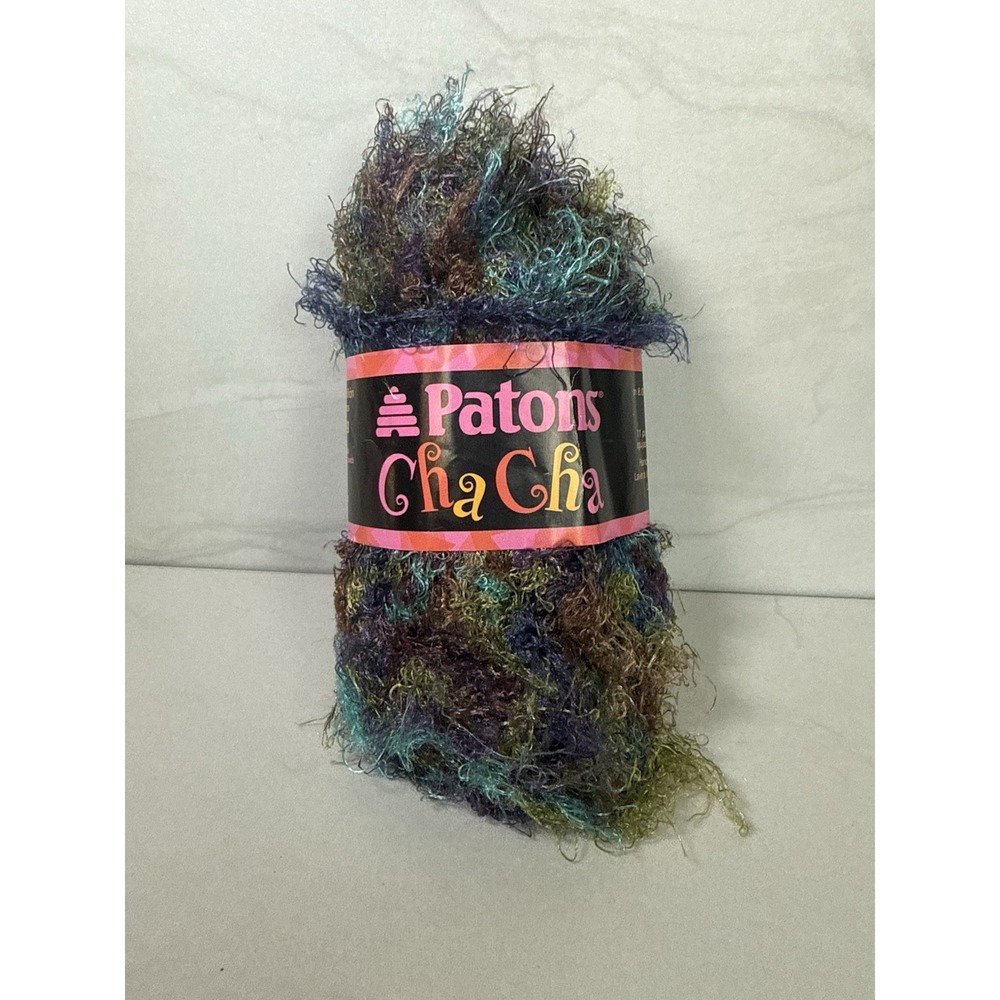 Patons Cha Cha Yarn Eye Lash Yarn‎ Color Jazz 1.75 Oz Skein